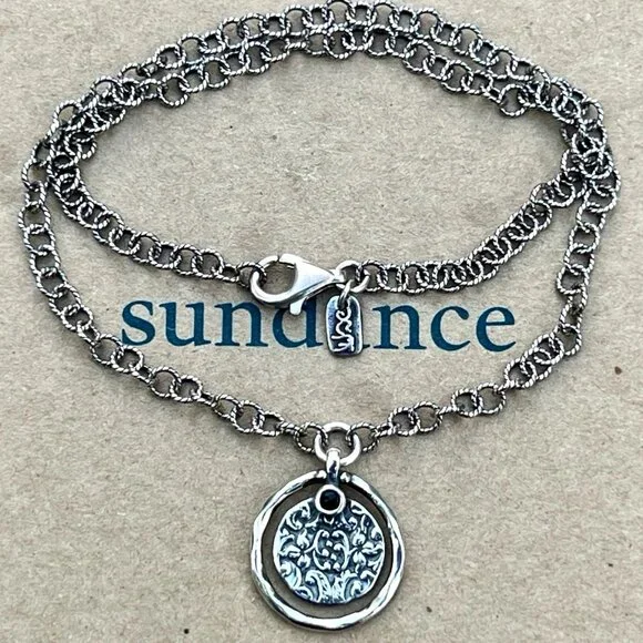 Sundance NEW $188 Sterling Silver Israel Pendant 16-1/2" Chain Pendant Necklace - Picture 5 of 12